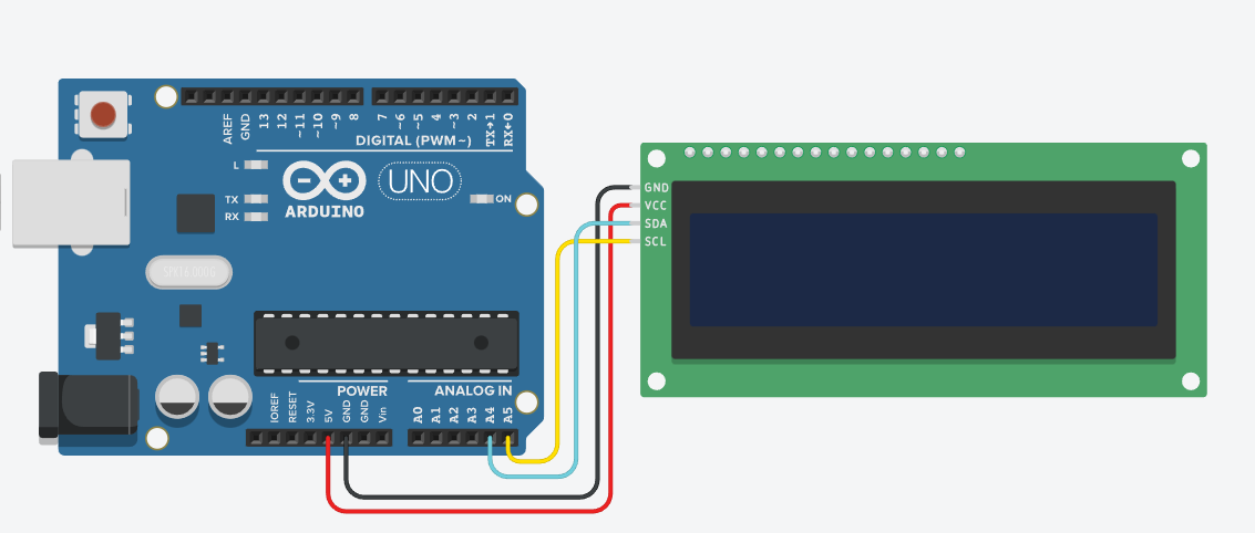 LiquidCrystal_I2C devre şeması